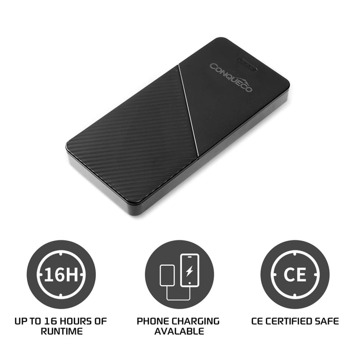 Up to 12 hours comfortable warmth in low temperature mode.The Portable Power bank can also be used as a power supply for your phone or other devices.Which could offer more power and better heat to the jacket.