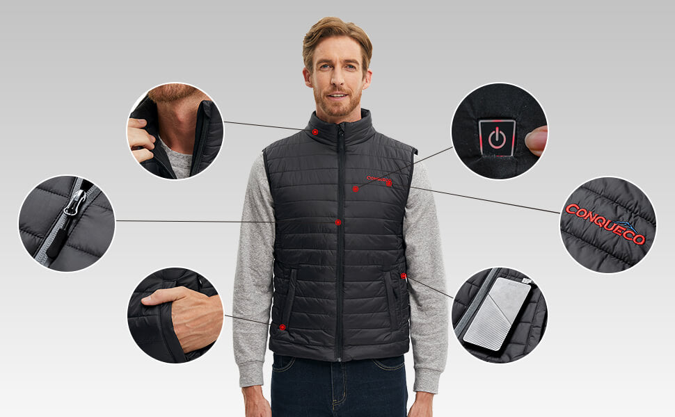 Conqueco sale heated vest