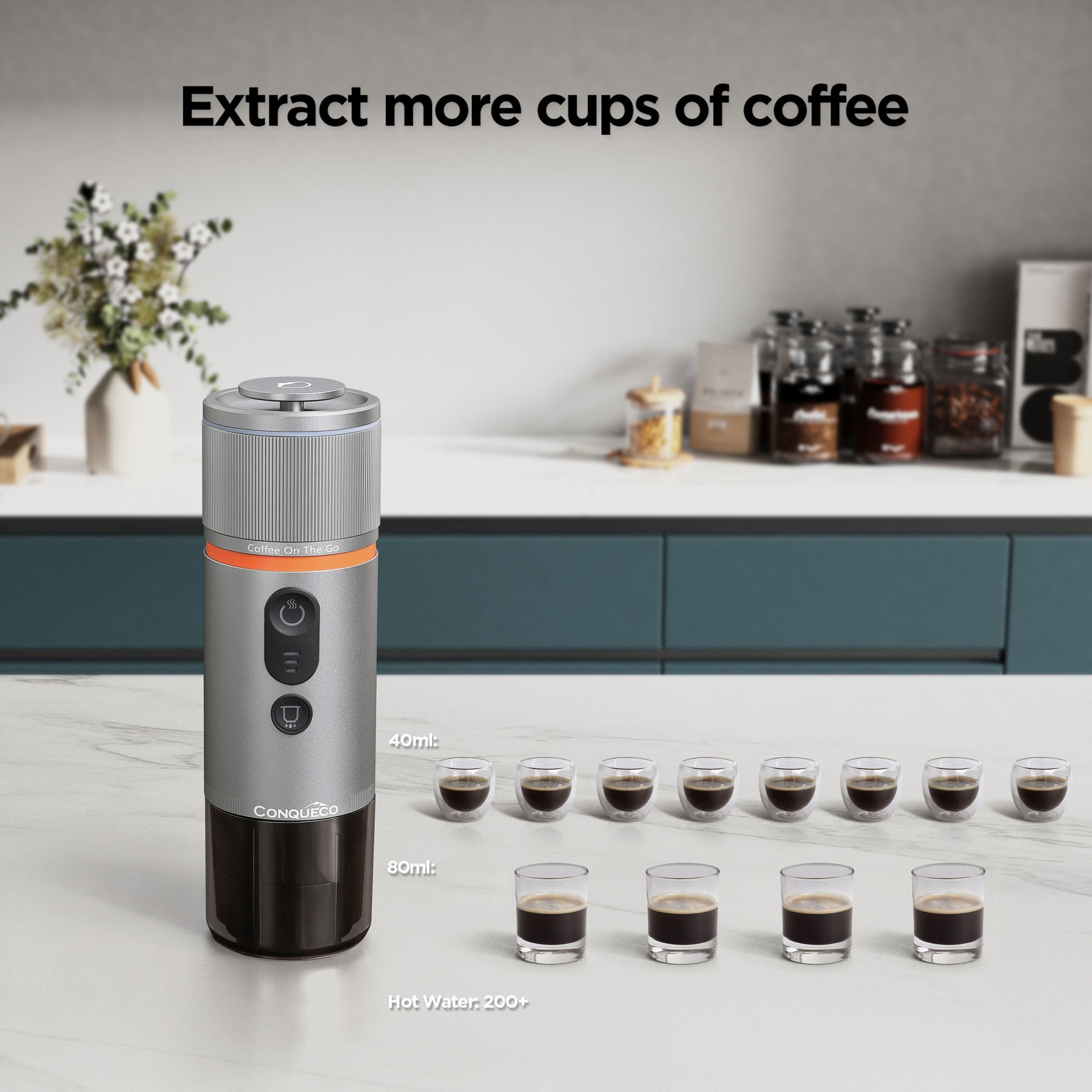 Extract more cups of coffee.