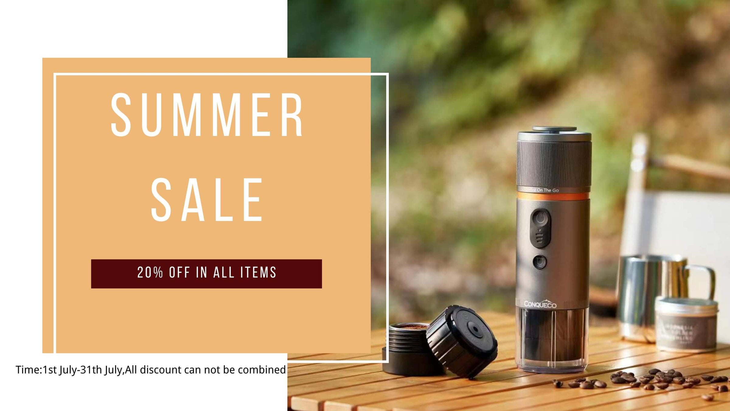 Summer sale-conqueco heated vest and jacket,coffee machine