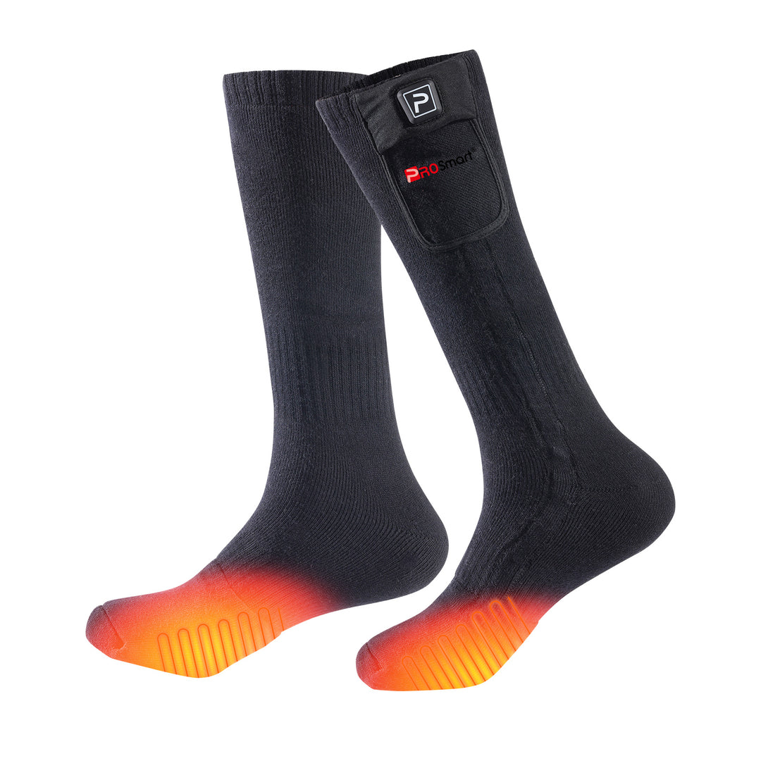 Chaussettes chauffantes électriques élastiques d'hiver, chaussettes  chauffantes respirantes pour hommes et femmes, charge Anti-froid, bas sans  batterie - AliExpress