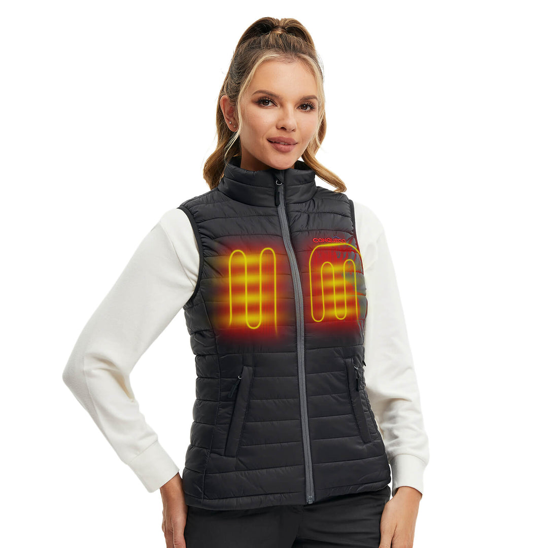 conqueco women heated vest
