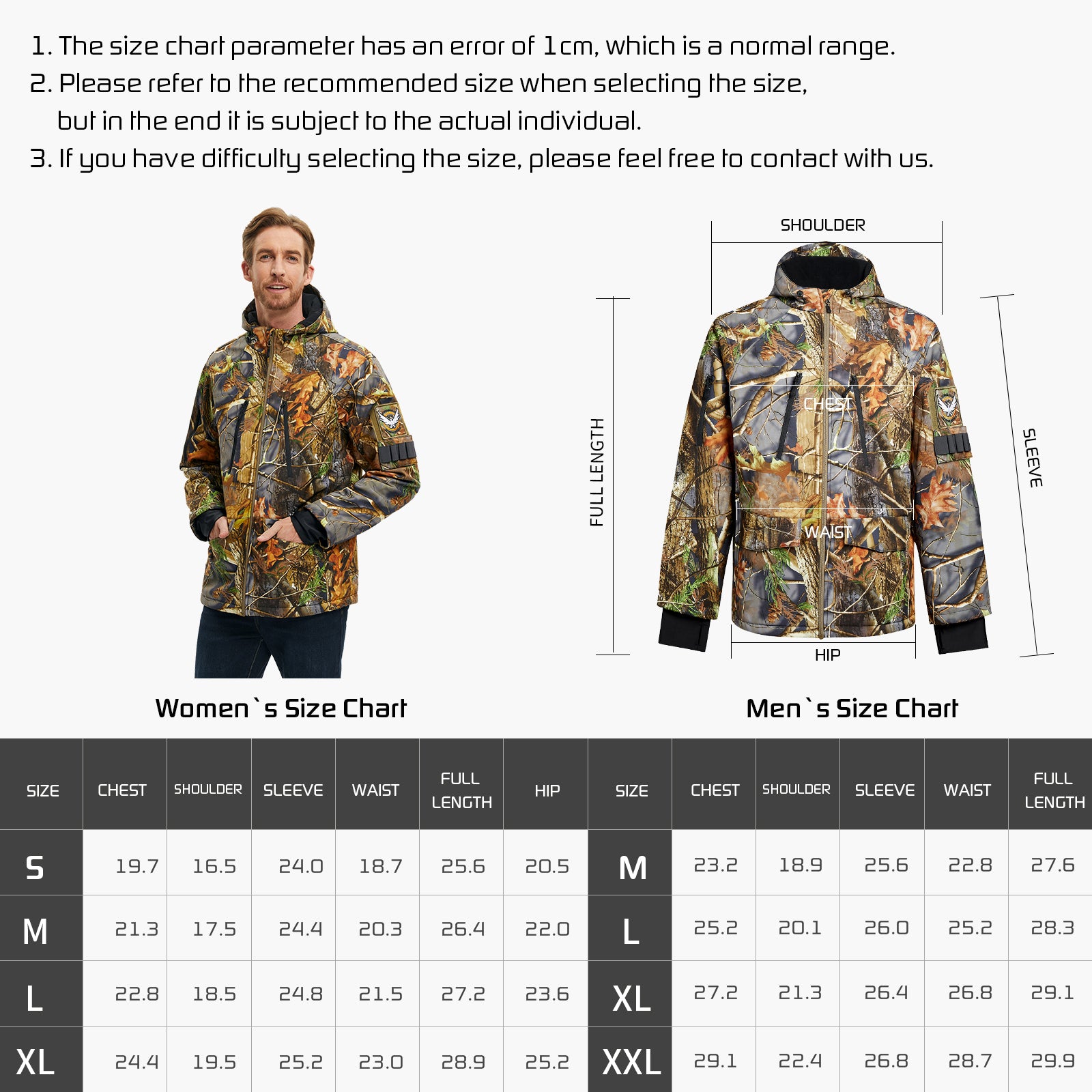 Mens camo heated clearance jackets